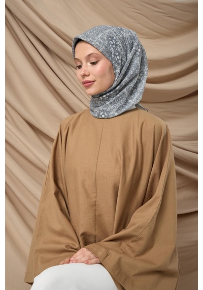 Silk Home Soft Eşarp 73093-27 Beyaz, Gümüş, Gri, Füme
