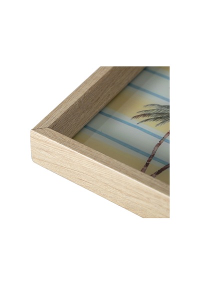Mudo Home Palmıes Dekoratif Tepsi 31x42 Cm Çok Renkli