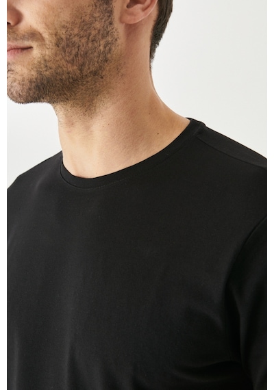 AC&Co / Altınyıldız Classics Erkek Sıyah 360 Derece Her Yöne Esneyen Slim Fit Bisiklet Yaka Tişört SIYAH AC&Co / Altınyıldız Classics Erkek Sıyah 360 Derece Her Yöne Esneyen Slim Fit Bisiklet Yaka Tişört SIYAH