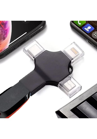 Type-c Ve Lightning Android Apple Uyumlu iPhone Ipad Usb-c Flash Bellek Dosya Aktarım Çevirici Adaptör