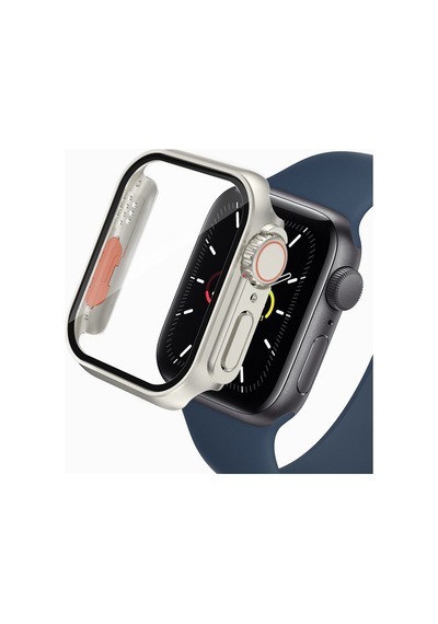 Apple Uyumlu  Watch 38 40 41 42 44 45 MM Ultra 49 Mm Görünümlü Kasa Rose