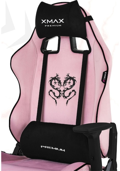 Rio Balerion Terletmez Kadife Kumaş Pembe Gaming Oyuncu Koltuğu - 2 Pembe