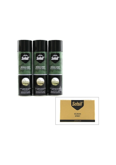 Selsil Tas-007 Silikon Sprey Yağlayıcı - 500 Ml- 24'li Paket diğer