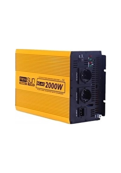 Mexxsun 12v Volt 2000w Tam Sinus Inverter 220v Çevirici Uzun Kablo İle Uyumlu