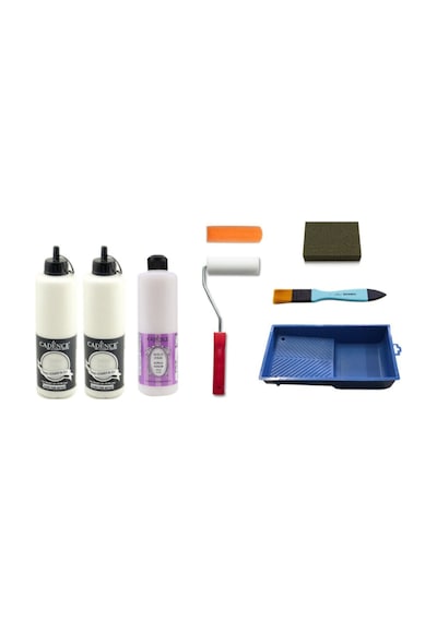 Cadence 1 Litre Pak Beyaz Boya 500Ml Parlak Vernik Set