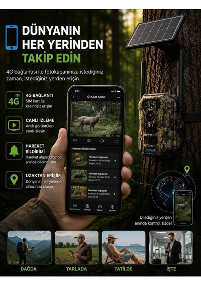 O-kam 5050 4g Solar Fotokapan