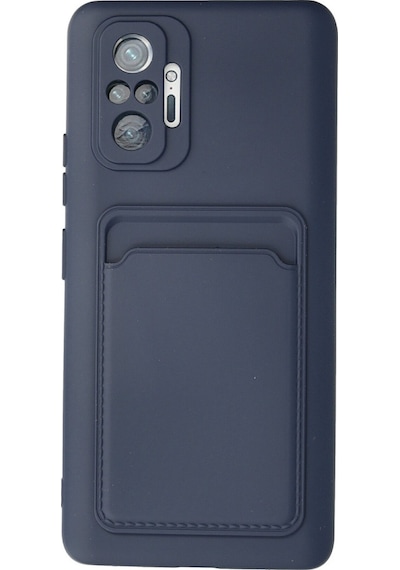 Xiaomi Redmi Note 10 Pro Uyumlu Kılıf Kelvin Kartvizitli Silikon - Lacivert