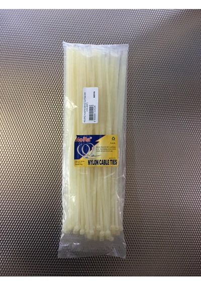 Kelepçe Plastik Beyaz 3.6X300 Mm 100 Adet
