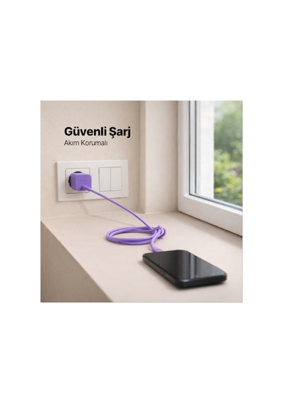 Ttec Smartcharger Gan 45w Avs Pd Seyahat Hızlı Şarj Aleti + Usb-c - Usb-c 3a 120 Cm Kablo Neon 96702750