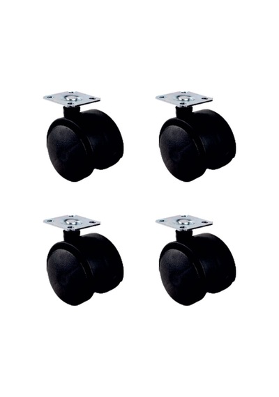 Büyük Plastik Tablalı Teker - 50mm Hks126 - 4 Adet Çok Renkli
