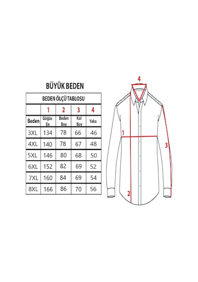 Tousus Büyük Beden Siyah Kot Erkek Gömlek Btl-3021-Tss
