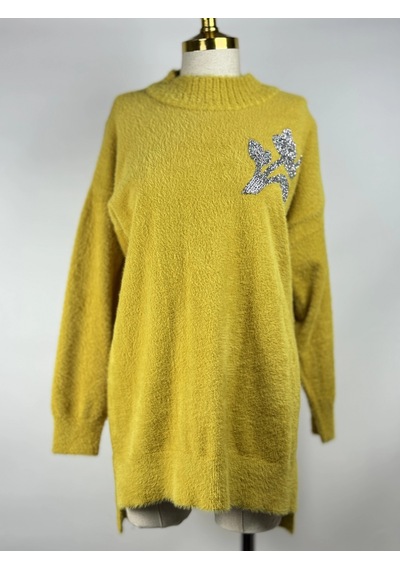 Nuss Ns-26k7001-h Hardal Renk Tunik Çok Renkli