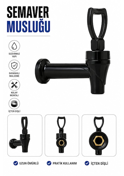 Semaver Musluğu İçten Dişli