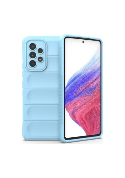 Samsung Galaxy Uyumlu A73 5g Kılıf Optimum Silikon - Sky Blue