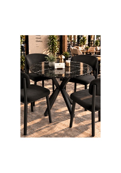 Mutfak Cafe Balkon Bahçe Restoran Yemek Masası 70x70 Siyah Siyah Traverten Yuvarlak Siyah Mermer - Siyah Siyah Mermer - Siyah Mutfak Cafe Balkon Bahçe Restoran Yemek Masası 70x70 Siyah Siyah Traverten Yuvarlak Siyah Mermer - Siyah Siyah Mermer - Siyah