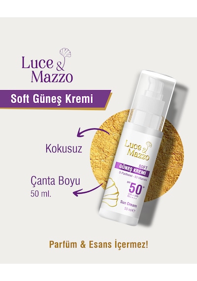 Luce & Mazzo Soft Koruyucu Güneş Kremi SPF50+ 50 ML