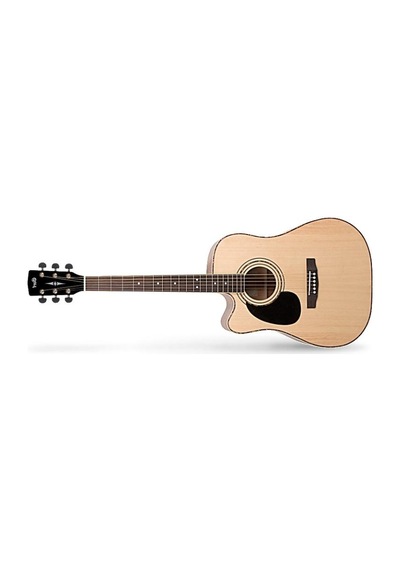 Cort Ad880celhns Elektro Akustik Gitar, Solak, Natürel Satin, Ladin