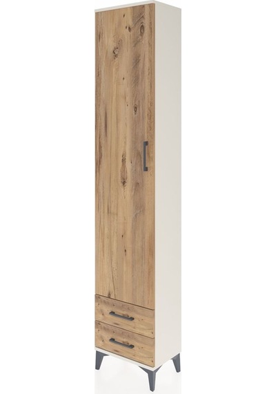 Arges Dolap 5 Raflı 2 Çekmeceli Tek Kapaklı 44x30x221 Aytaşı-çam Aytaşı