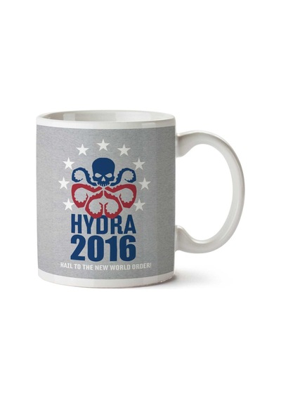 Hydra 2016 Nwo Captain America İki Tarafı Baskılı Kupa Bardak Çok Renkli