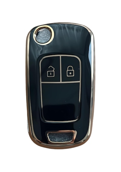 Autohan Keys Lüx Anahtar Kılıfı, Petek Desenli, Gri, Astra J Corsa D Corsa E Insignia Mokka Mer