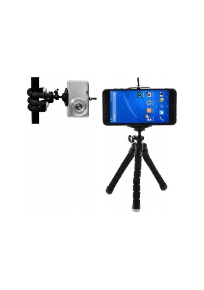 Sünger Ayaklı Akrobat Tripod 19 Cm Bükülen Üç Ayaklı Ahtapot Akrobatik Tripod Mavi