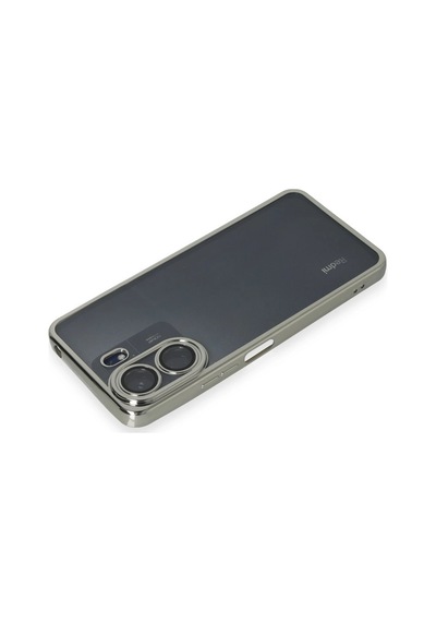 Newface - 738 - Xiaomi Redmi 13c Kılıf Razer Lensli Silikon - Matxzngz - - Gümüş
