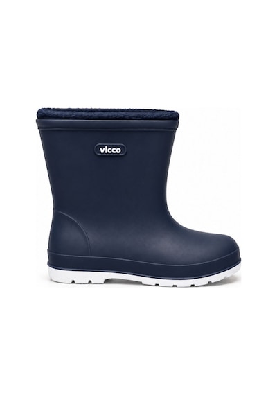 Vicco Mellow Kürklü Pvc Su Çizmesi Yağmur Botu Ortopedik Çocuk Bot Lacivert