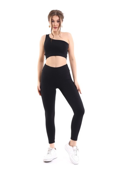Winmoda34 Şardonlu Fitilli Kadın Termal Tayt Siyah