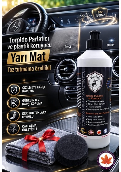 Torpido Parlatıcı Ve Koruyucu Pro 500ml + Bez Ve Sünger Hediye 1 adet