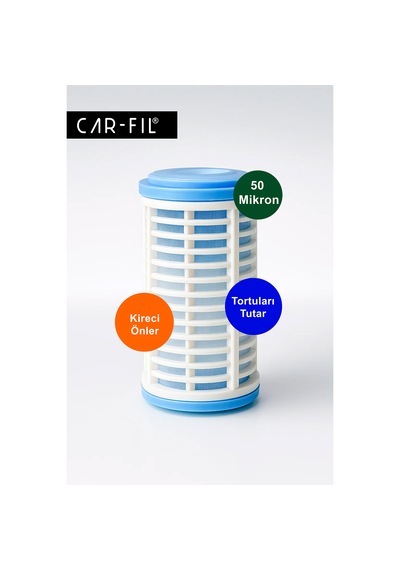 Car-fıl Crf-5-ys-eu Taşınabilir Su Filtresi 5" Yıkanabilir 50 Mikron Kartuş Kum, Çamur, Pas Ve Kireci  Karavan, Tekne, Tiny House Ve Kamp İçin Tesisat Koruması  Bahçe Hortumlarıyla Tam Uyumlu Taşınabilir Filtre