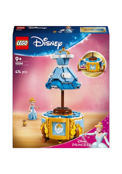 LEGO® ǀ Disney Princess Sindirella'nın Elbisesi 43266 - 9 Yaş ve Üzeri Prenses Seven Çocuklar için Yaratıcı Oyuncak Yapım Seti (474 Parça)