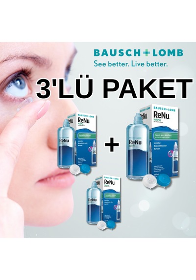Bausch & Lomb Renu Multiplus Lens Solüsyonu 3'lü Paket 360 Ml