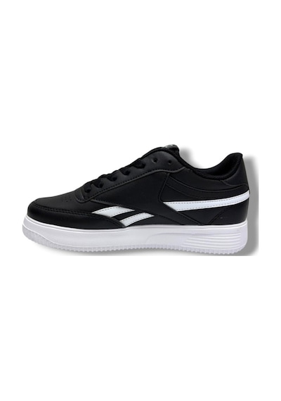 Best Of 2014-26 Cilt Deri Anatomik Bağcıklı Sneaker Siyah Beyaz 36-40