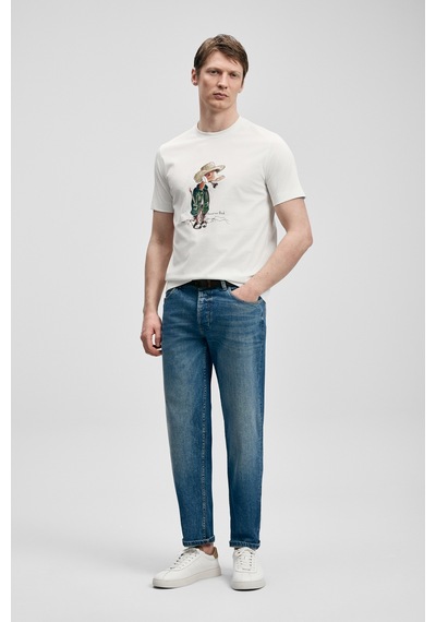 Lufian Duck Modern Grafik T- Shirt Kırık Beyaz Kırık Beyaz 111020292100510 Kırık Beyaz