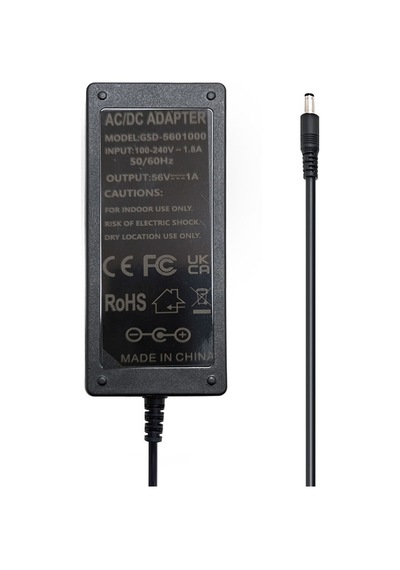 56 Volt 1 Amper 5.5 2.5 Mm Standart Uçlu Adaptör Ac-dc 56v 1a Adaptör