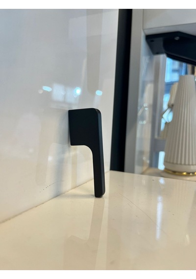 Desna Metal Kulp 16mm Mat Siyah Dolap Kapak Tv Ünite Modern Çekmece Mobilya Komodin Konsol Mat Siyah