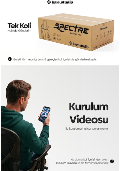 Spectre Oyuncu Koltuğu Gri