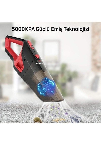 Kobb Kbv12 12volt/120watt Araç Süpürgesi + 5 Parça Aksesuar Seti + Taşıma Çantası Diğer