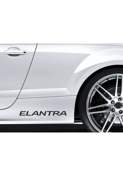 Elantra Yapıştırma Marşpiyel Yazısı Sticker 2 Adet