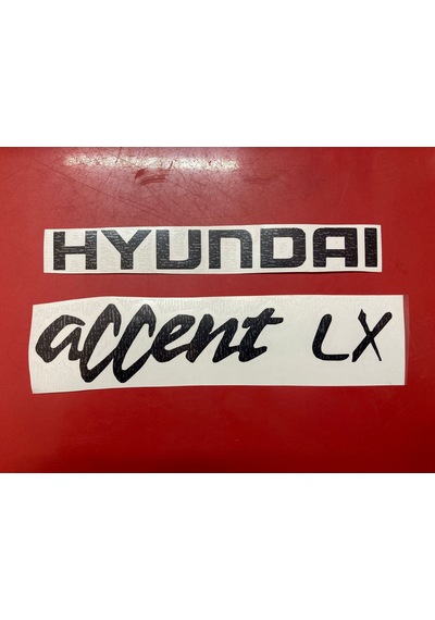 Hyundaı Accent 95-00 Yumurta Kasa Lx Yazısı Siyah
