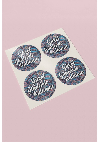 Güzel Günlerde Kullanın Kargo Sticker 3x3cm St2167 Çok Renkli