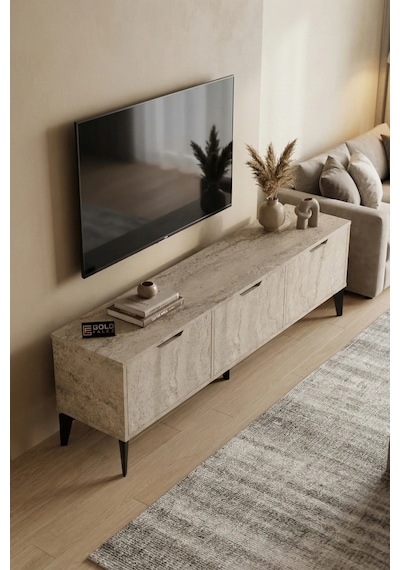 Royal Tv Sehpası Suntalam Ekru 160x35 Çok Renkli