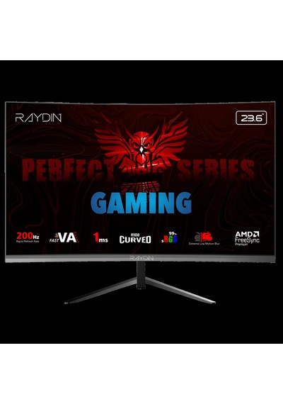 Raydın Mm24rfa-200hz, 23.6", 1ms, 200hz, Full Hd, Hdmı, Dp, Hoparlör, Va Led, R1650 Curved, Frameles