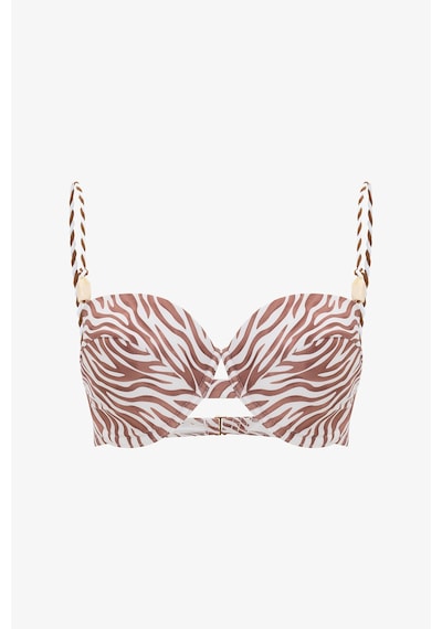 Penti Gale Zebra Desenli Balenli Balconette Bikini Üstü
