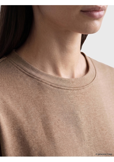 Lcw Everyday Kahverengi Oversize Soft Touch Kadın Sweatshirt