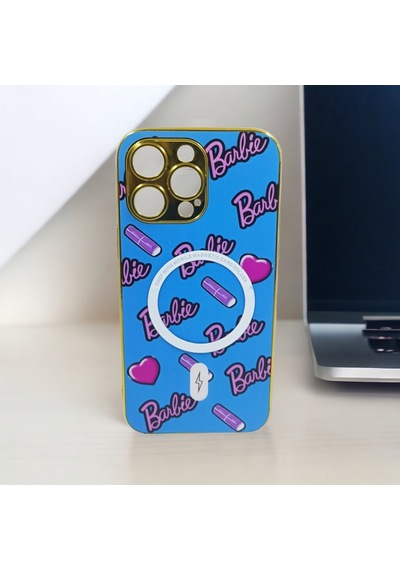 Apple Uyumlu iPhone 14 Pro Max Barbie Seri Magsafe Kamera Korumalı Silikon Kapak