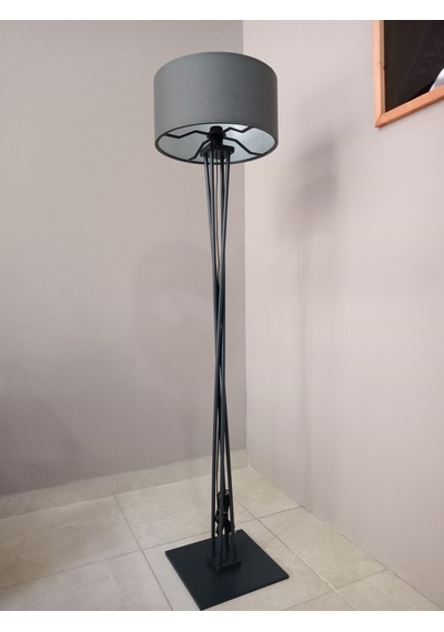 Ahşap Modern Lambader Antrasit Gri Gri
