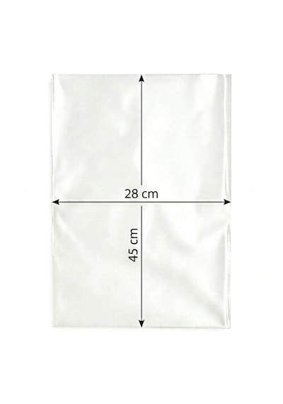 Arma Naksan Şeffaf Bakkaliye Şarküteri Bakliyat Şeker Torbası Poşeti 4'lük 1 KG 28 x 45 CM 115 Adet