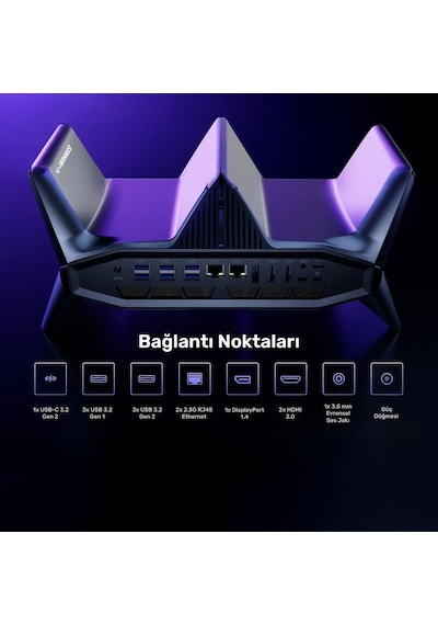 Raxius MP M2A-İ9-3070-129H002 i9-12900h 16 GB 1 TB SSD RTX3070 Free Dos Mini Pc