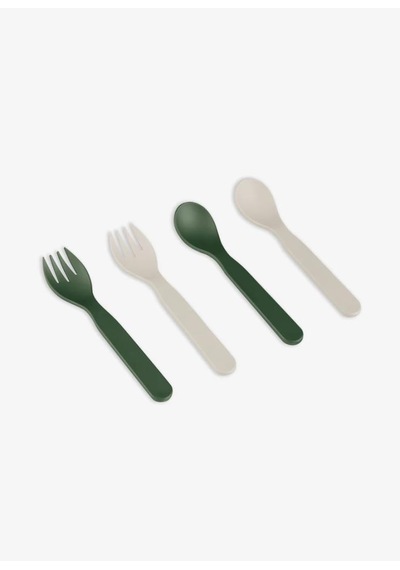 Citron Bio-based 2'li Çatal Kaşık Takımı Ve Kutusu - Green - Cream 1196953